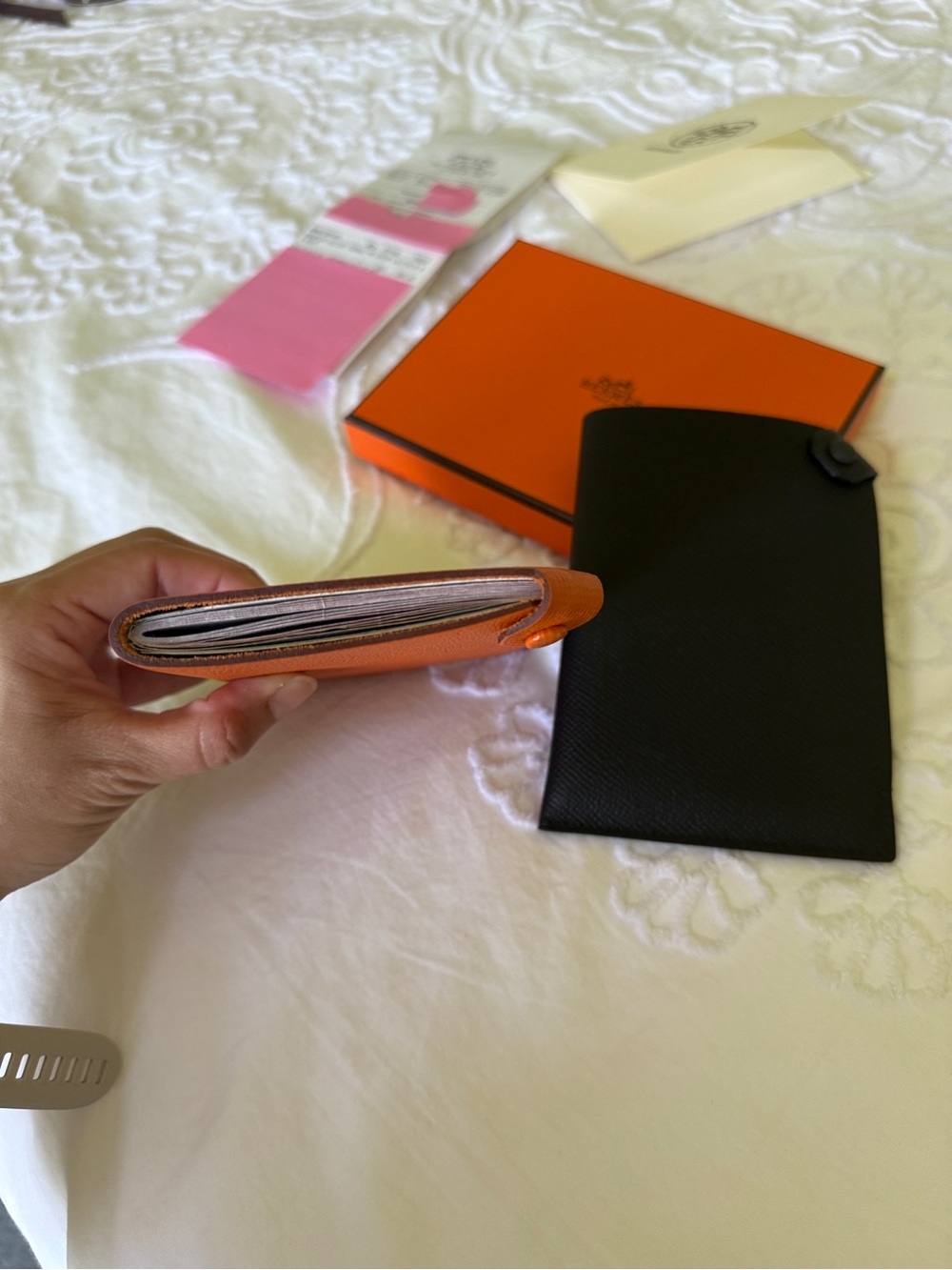 Authentic NWT Hermès Black Epsom Leather Tarmac Passport Holder - Picture 5 of 8